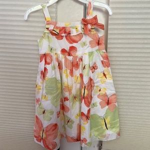 Janie and Jack Summer Butterfly Dress sz 12-18 months